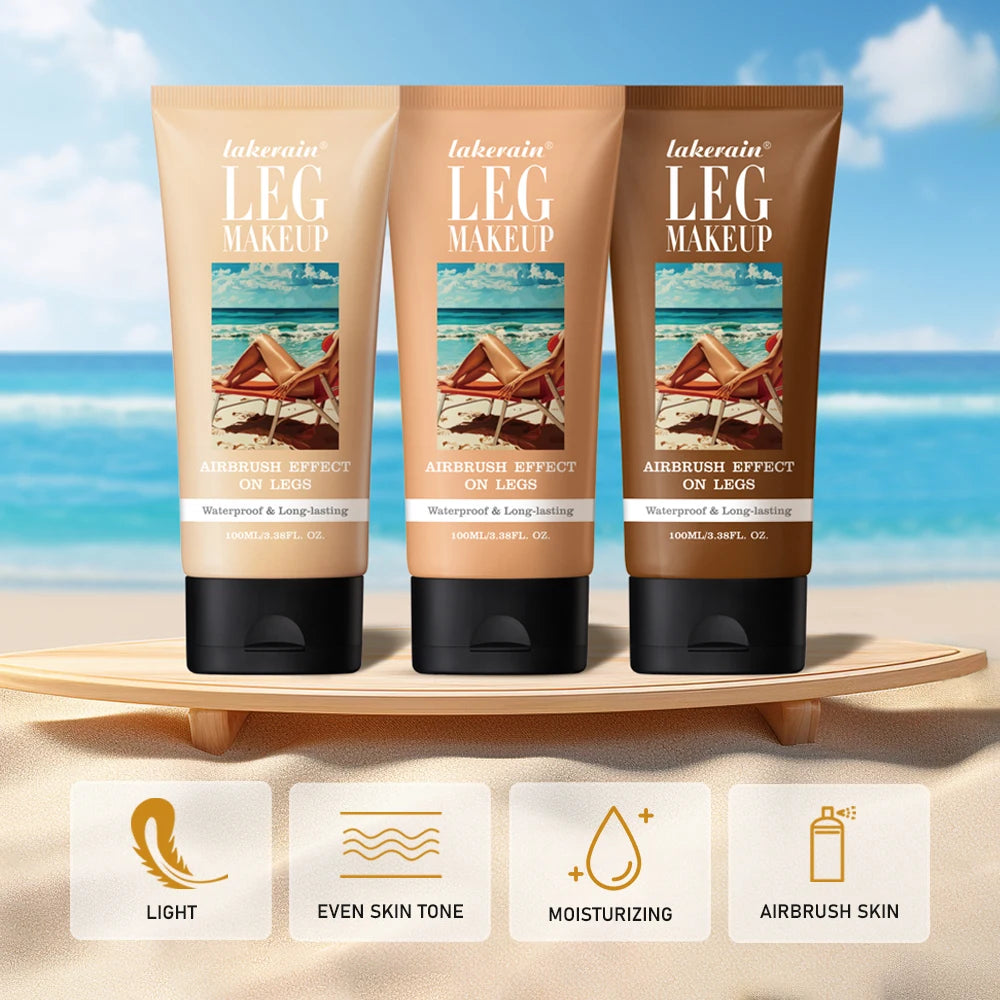 100ml Leg Makeup Long-lasting Waterproof Wheat Tan Brown Liquid Foundation