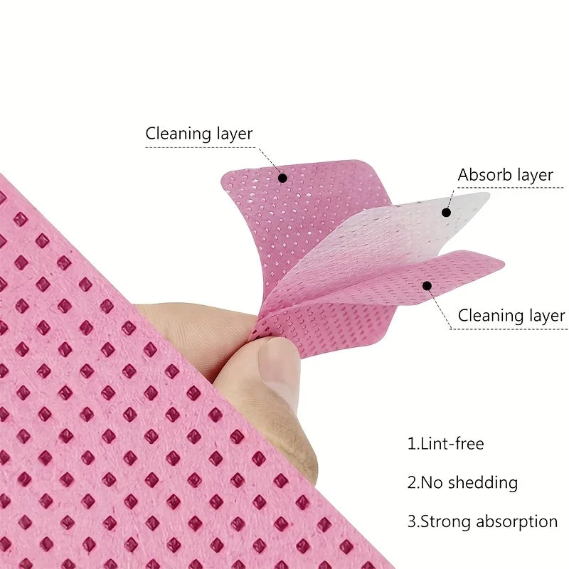 Super Absorbent Nail Wipes for Removing Gel Polish Eyelash Extensions