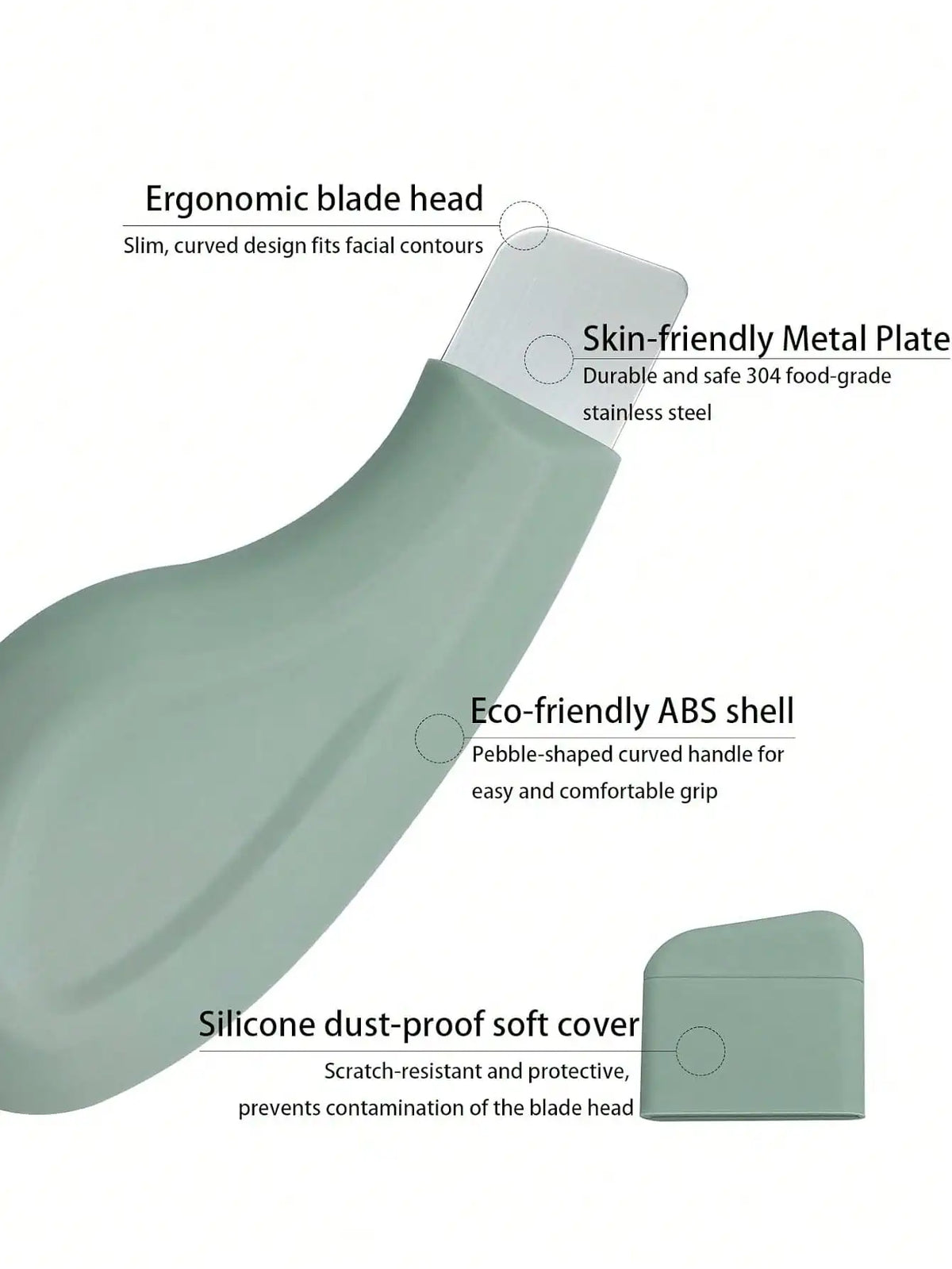 Gentle Facial Pore Cleanser Silicone Scrub Facial Scraper Skin Care Tools