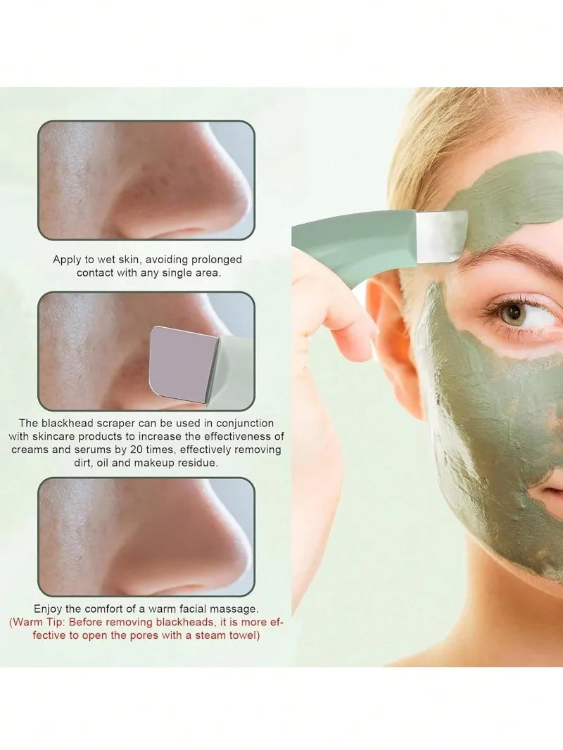 Gentle Facial Pore Cleanser Silicone Scrub Facial Scraper Skin Care Tools