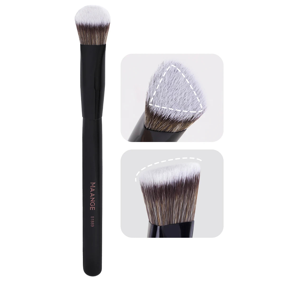 MAANGE Under Eye Concealer Makeup Brush Triangle Foundation Brush for Liquid Cream Blending Concealing