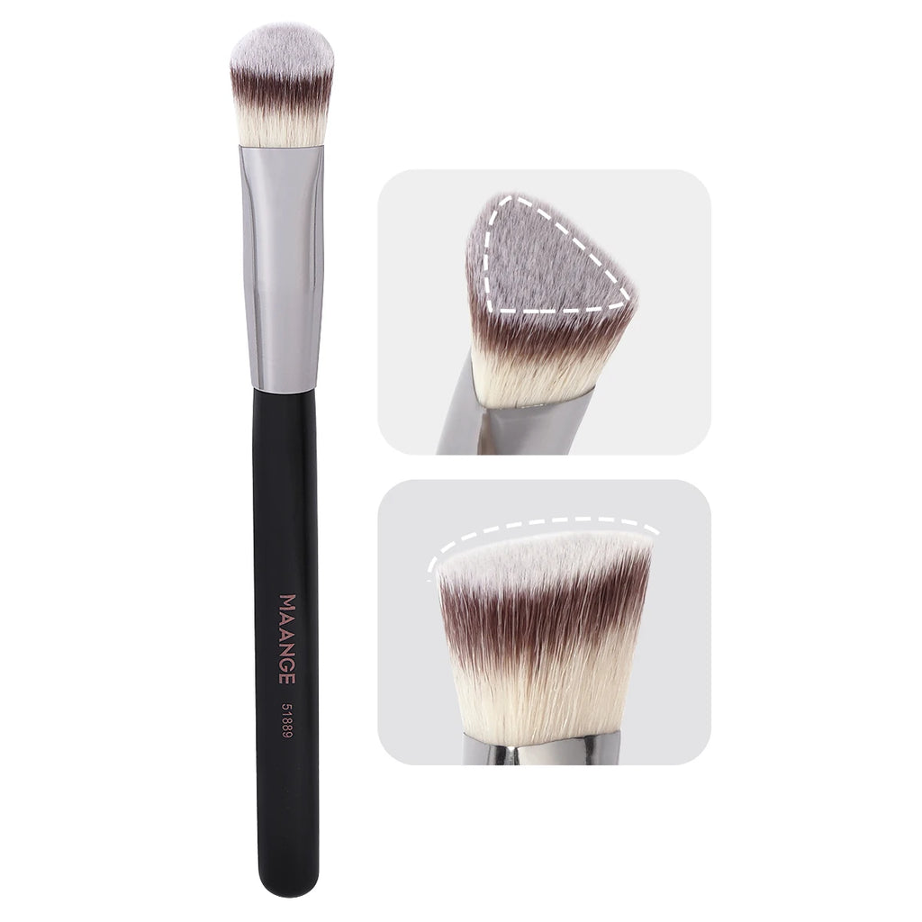 MAANGE Under Eye Concealer Makeup Brush Triangle Foundation Brush for Liquid Cream Blending Concealing