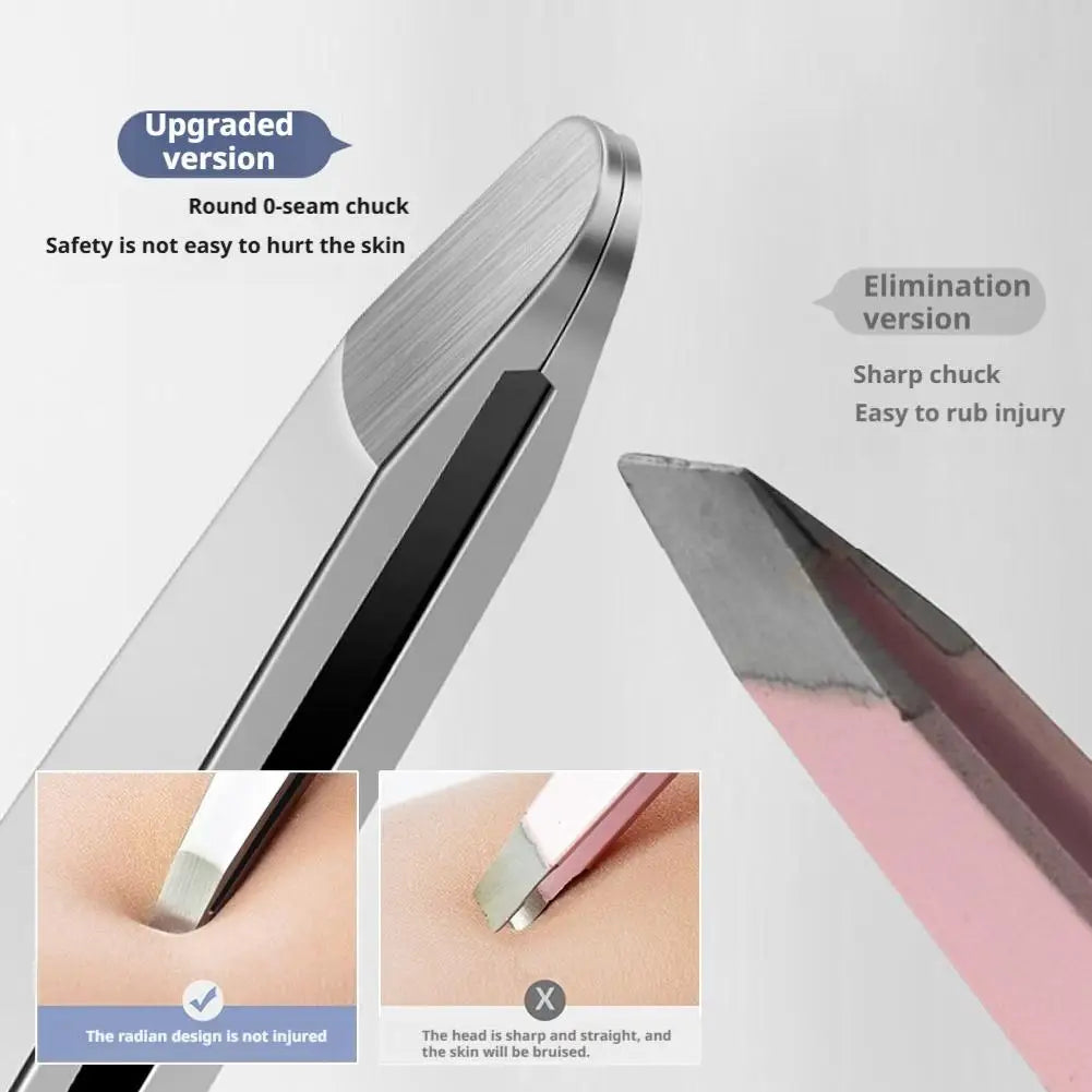 Stainless Steel Brow & Facial Hair Remover Eyebrow Tweezers