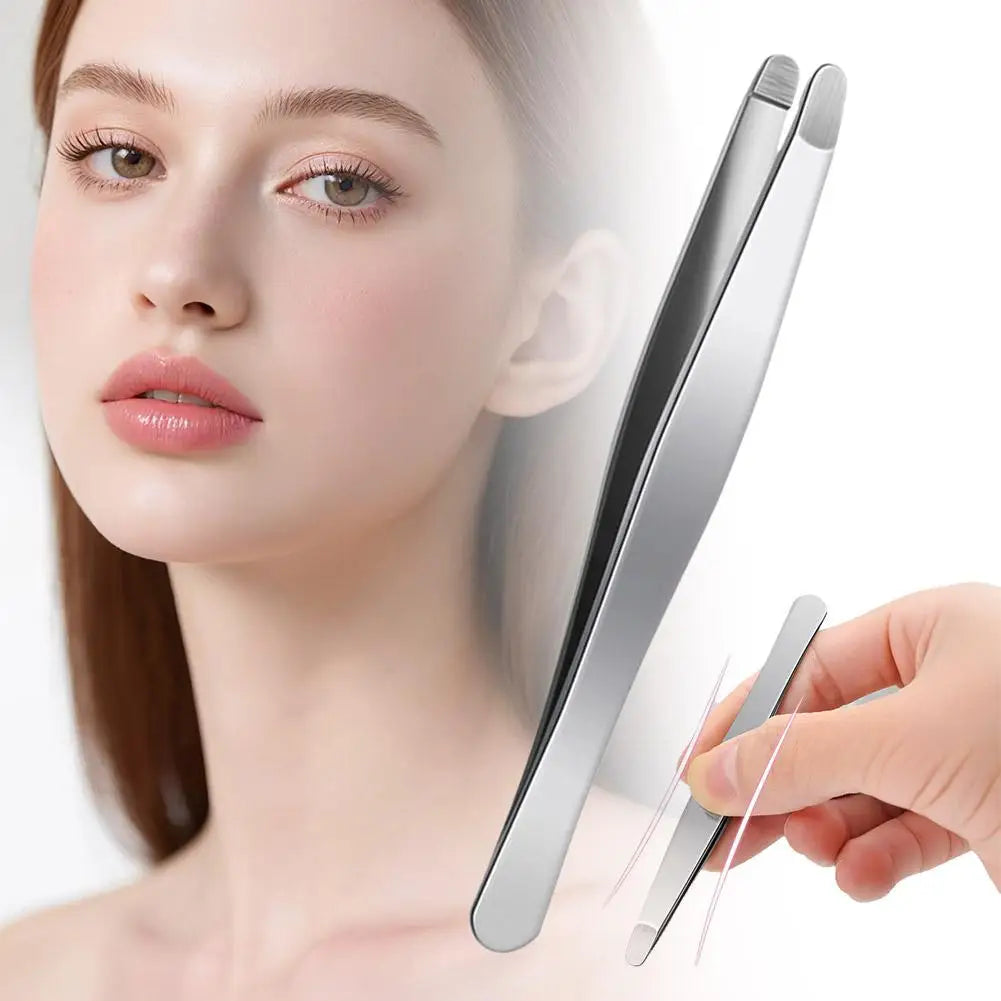 Stainless Steel Brow & Facial Hair Remover Eyebrow Tweezers