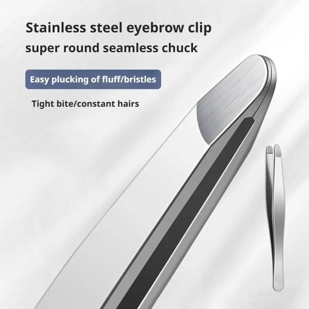 Stainless Steel Brow & Facial Hair Remover Eyebrow Tweezers