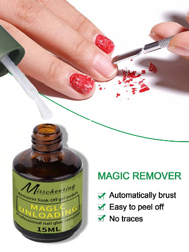 1/2pcs/Set Nail Magic Remover With Remover Tool