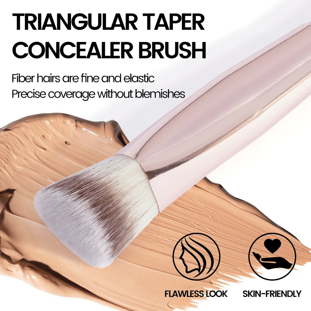 MAANGE Under Eye Concealer Makeup Brush Triangle Foundation Brush for Liquid Cream Blending Concealing